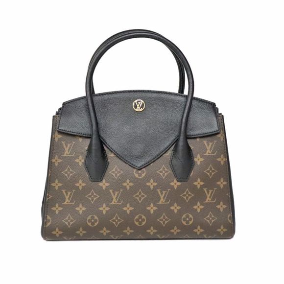 Louis Vuitton Florine Shoulder Bag Monogram Ebene Noir Brown Black - Picture 1 of 16
